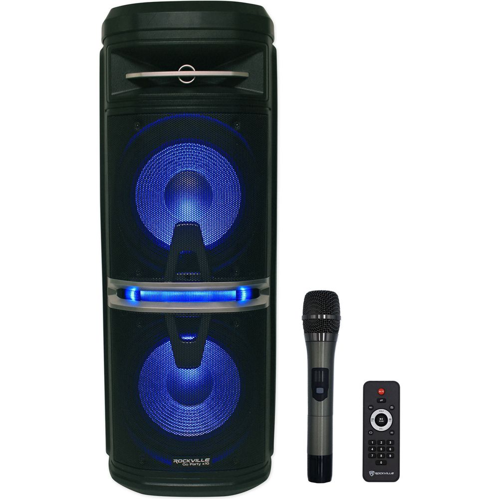 Go Party X10 Karaoke System with 3 Microphones