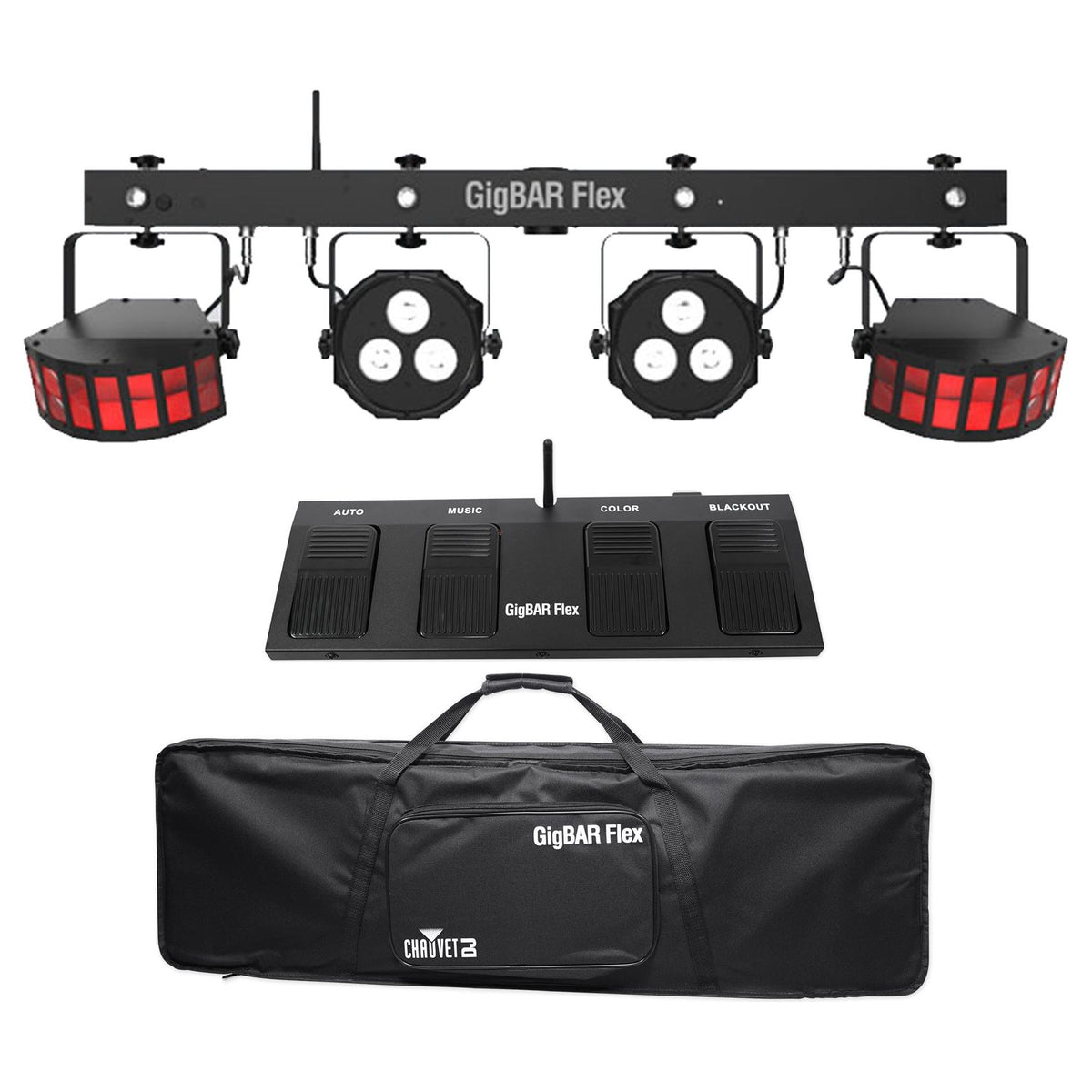GigBAR Flex Lighting System + LED Fog Machine