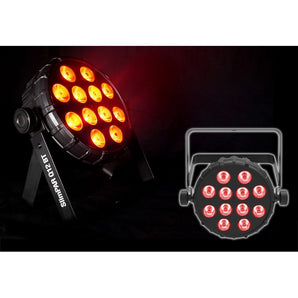 Chauvet SlimPAR Q12 BT Bluetooth RGBA LED Sound-Activated Wash Light + Remote