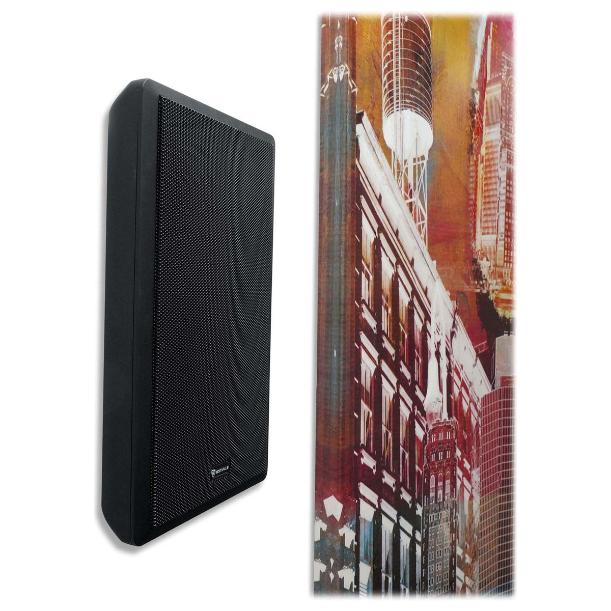 Technical Pro DV4000 4000W Home Theater DVD Receiver w/(4) 5.25" Wall Speakers