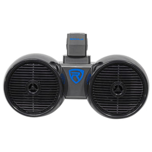 Pair Rockville Dual 6.5" Wakeboards+(2) 6.5" Speakers+4-Channel Amplifier+Amp Kit