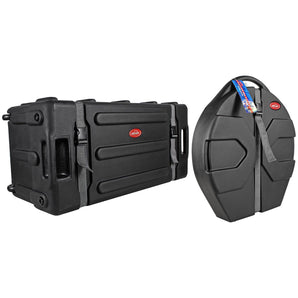 SKB 1SKB-DH3315W Mid-Sized Drum Hardware Case+Pull Out Handle+Wheels+Cymbal Case