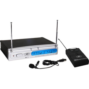 Peavey PV-1 V1 BL 203.400 MHZ VHF DJ/Pro Wireless Lavalier Microphone Mic System