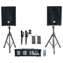 Rockville RPG2X10 V2 BX 2 1800w Powered 4 Ch Mixer/Amplifier w Bluetooth/EQ/Effects