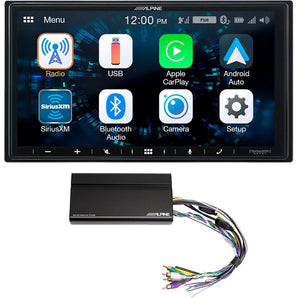 ALPINE iLX-W650 7" Digital Media Bluetooth Carplay Receiver+KTA-450 Power Pack