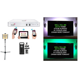 HDKaraoke HDK Box 2.0 Wi-Fi Karaoke Machine System+LED TV Light Strip+Stand+Mic