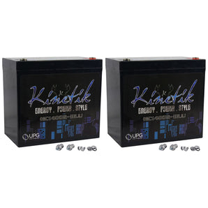 (2) New Kinetik HC1400R-BLU Car Power Cell/Batteries High Current KHC1400