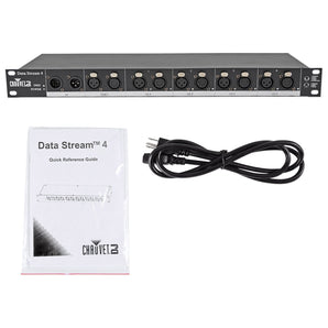 Chauvet DJ Data Stream 4 Datastream 1 - 4 Optical Splitter+Strobe Light