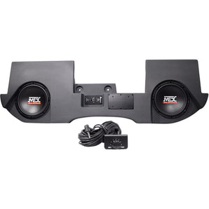 10" MTX Subs+Box+4 Speakers for 2002-2013 Dodge Ram Quad/Crew Cab Powered Dual
