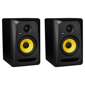 (2) KRK CLASSIC 5 Studio Monitor 5" Nearfield Powered Bi-Amped 2-Way Speakers