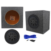 50CVX102 COMPVX 10" Subwoofer with Sealed Sub Box Enclosure