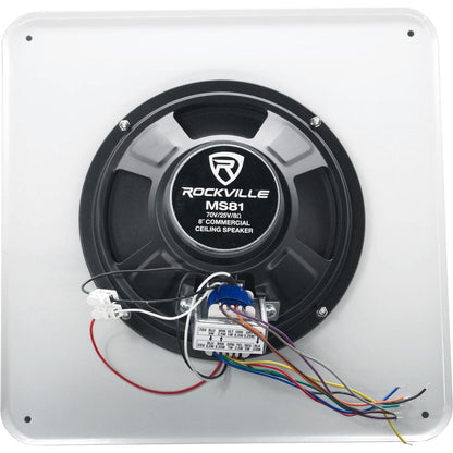 Commercial Amp+24) 8" Background Music Ceiling Speakers For Restaurant