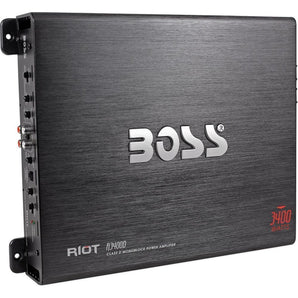 Boss R3400D 3400 Watt Mono Car Audio Class D Power Amplifier Amp + Bass Remote