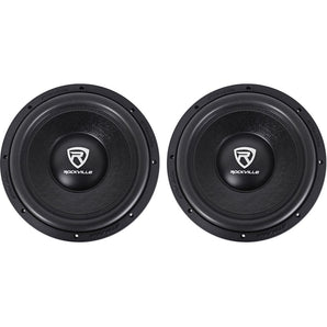 (2) Rockville W12K6D2 V2 12" 4800 Watt Car Audio Subwoofers Dual 2-Ohm Subs