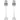Pair Rockville RS37W 37" Steel Studio Monitor Recording Studio Stands in White