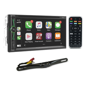 Power Acoustik CPAA-70D 7" DVD/Carplay/Android/Bluetooth Car Receiver+Backup Cam