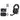 Beyerdynamic DT 109 Black 50 ohm Broadcasting Headset Headphones+Samson USB Mic