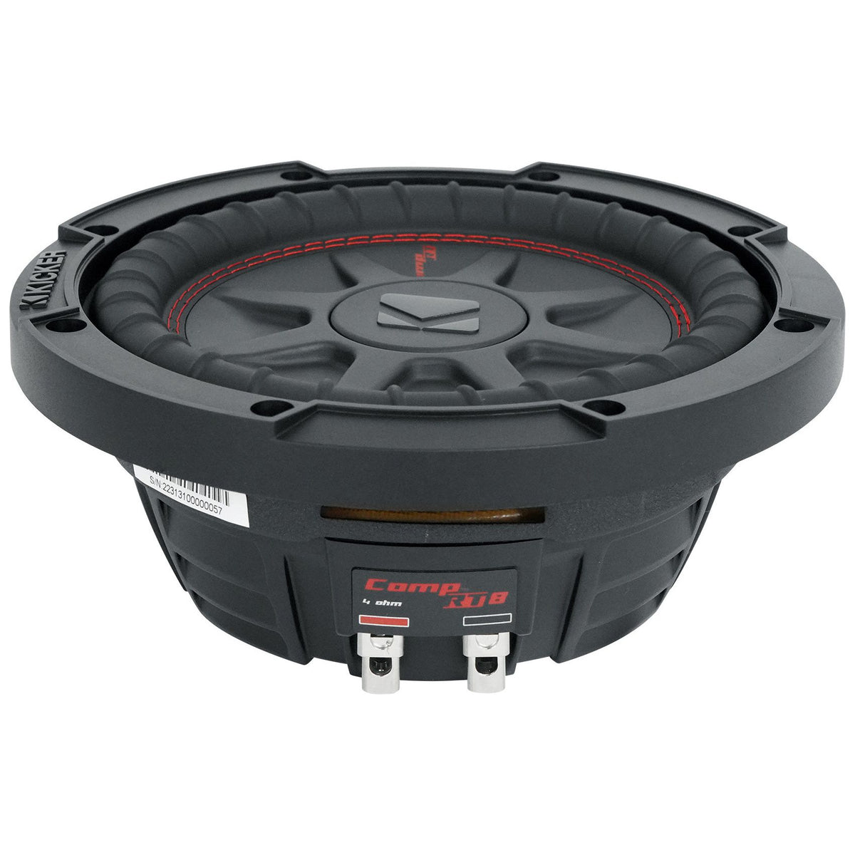 48CWRT84 CompRT8 600W Shallow Slim 8-Inch Subwoofers, DVC 4-Ohm (Pair)