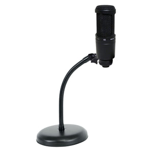 Audio Technica AT2020 Studio Recording Microphone-Cardioid Condenser+Mic Stand