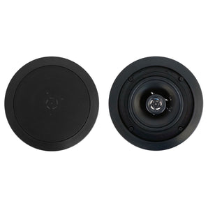 (8) Rockville CC525T Black 5.25" Commercial 70v Ceiling Speakers For Restaurant