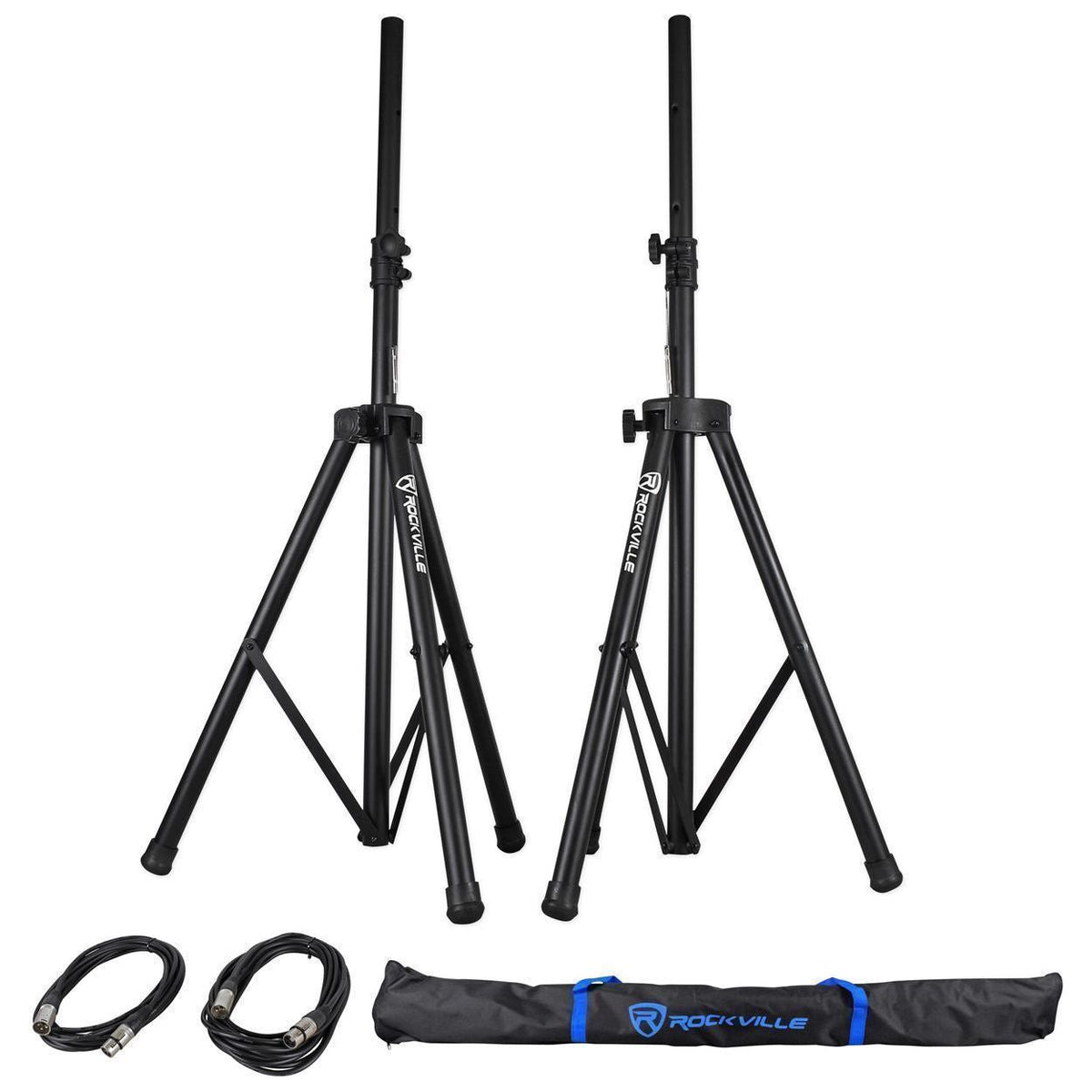 1202VLZ4 Mixer with (2) RPG15 Powered Speakers and Stands