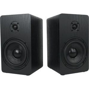 Pair Rockville RockShelf 58B 360w Black 5.25" Home Theater Bookshelf Speakers/8 Ohm