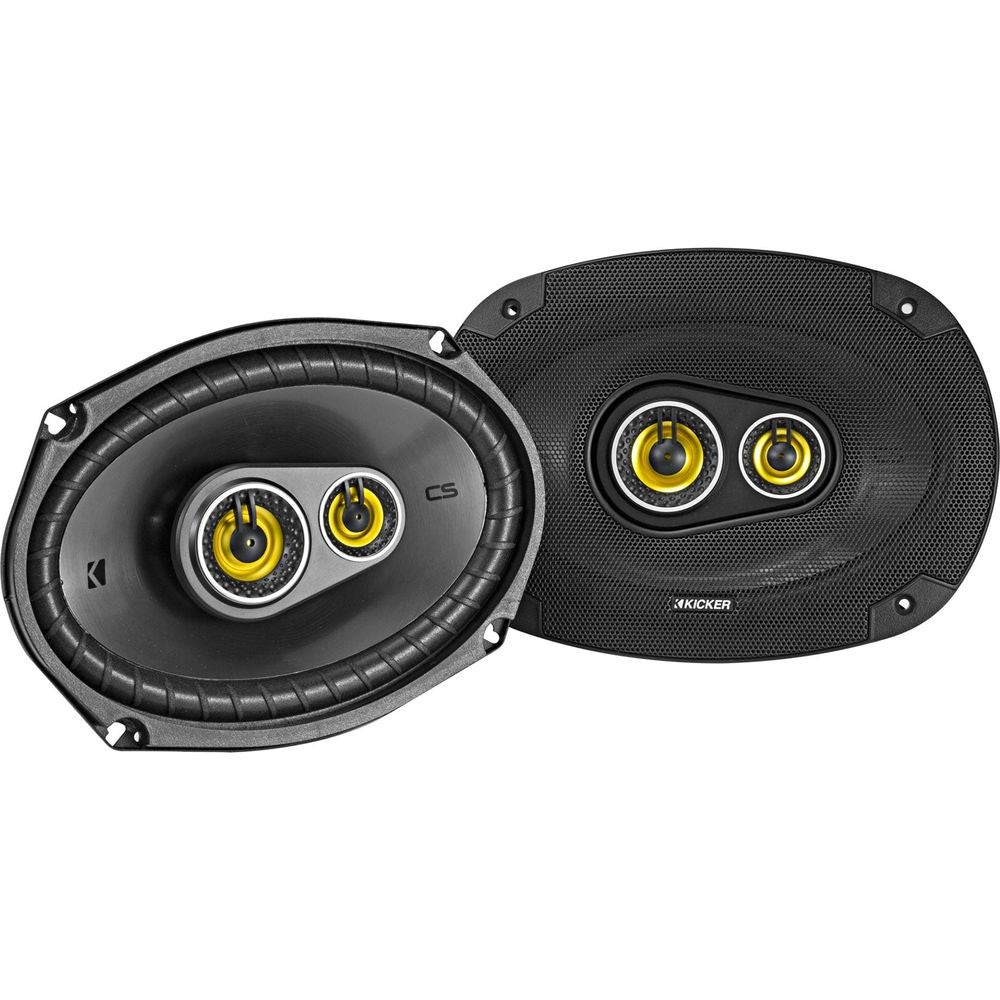 (2) kicker CSC693 6x9" 360° Degree Swivel Chrome Wakeboard Tower Speakers
