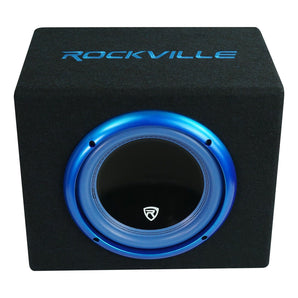 Rockville RVB10.1A 10 Inch 500W Active Powered Car Subwoofer+Sub Enclosure Box