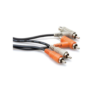Hosa CRA-202PB Dual RCA to Dual RCA Piggy Back 6 Foot Cable Professional Wire