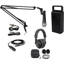 RMC-XLR PC Podcasting Bundle w/Microphone+Boom Arm+Headphones