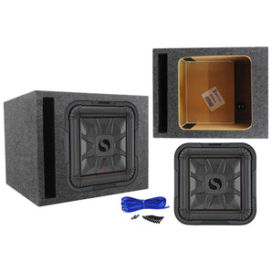 KICKER 46L7T122 12" 1200 Watt L7T Subwoofer Solo-Baric Sub+Vented Sub Enclosure