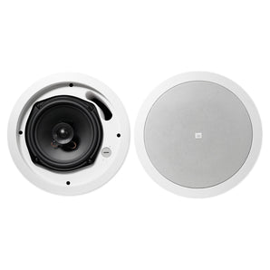 (6) JBL CONTROL 16C/T White 6.5" 30w 70v Commercial Restaurant Ceiling Speakers