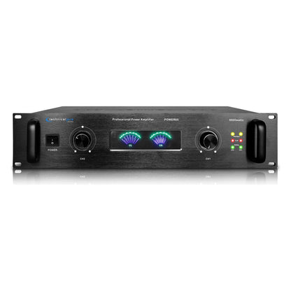 POWER65 6500W 2 Channel 2U Power Amplifier Amp + XLR Cable