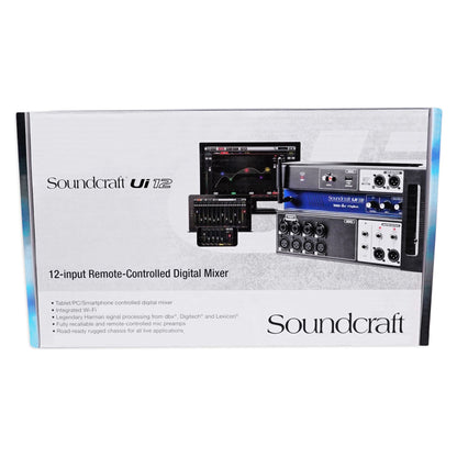 Ui12 12-Input Digital Mixer Bundle with Wifi, App Control, Recording & Headphones