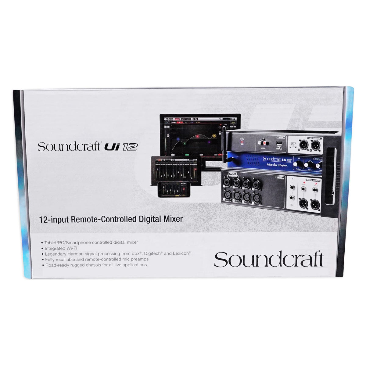 Ui12 12-Input Digital Mixer Bundle with Wifi, App Control, Recording & 4 XLR Cables