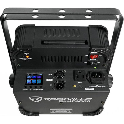 (2) BEST PAR 60 Rechargeable Wash Lights w/Wireless DMX Controller