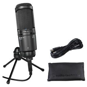 Audio Technica AT2020USB+ Video Conference Live Streaming Microphone Zoom Mic
