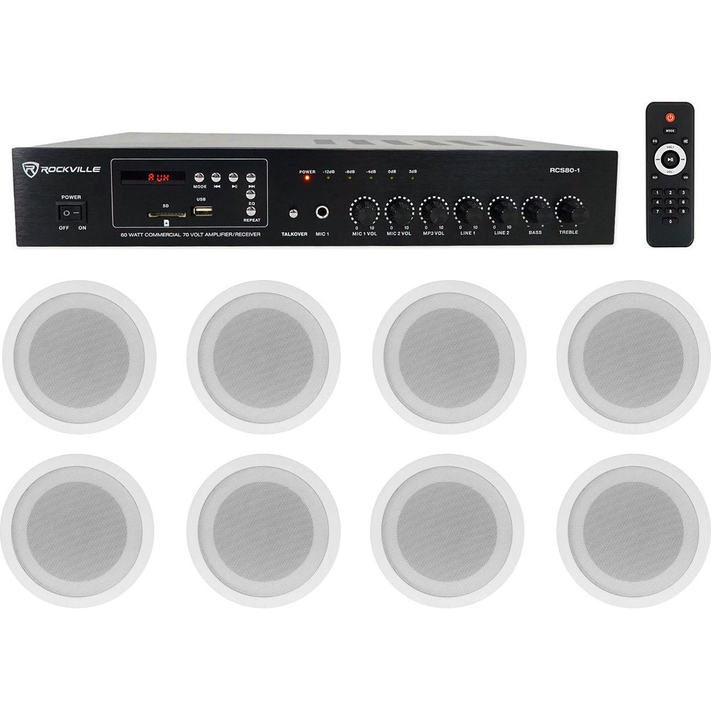 CCL5T White 8-Pack + RCS80-1 Bundle