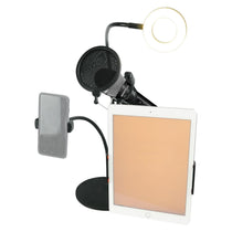 Conference Room/Work From Home Desk Light w/Mic + Phone + Tablet Stand
