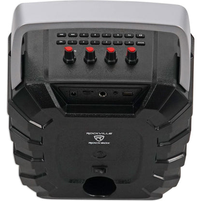 ROCKBOX 6.5" Rechargeable Portable Bluetooth Karaoke Speaker+Mic