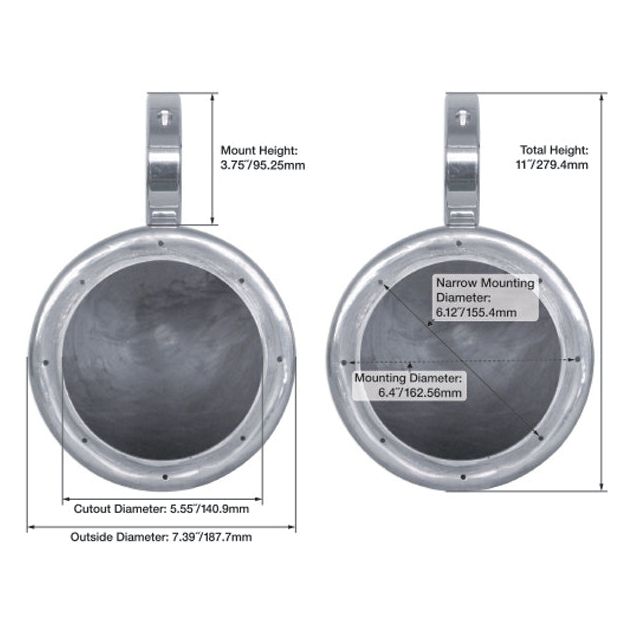 RKL65MBW 2-Pack + MAC65B Black Tower Cans Bundle