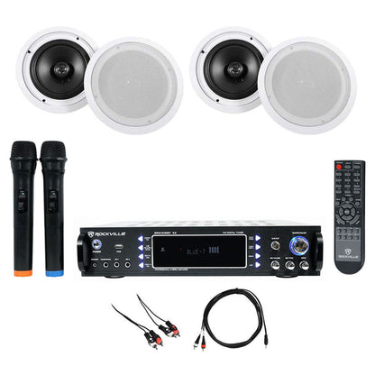 RPA70WBT 4-Pack + HC85 White In-Ceiling Speakers Bundle