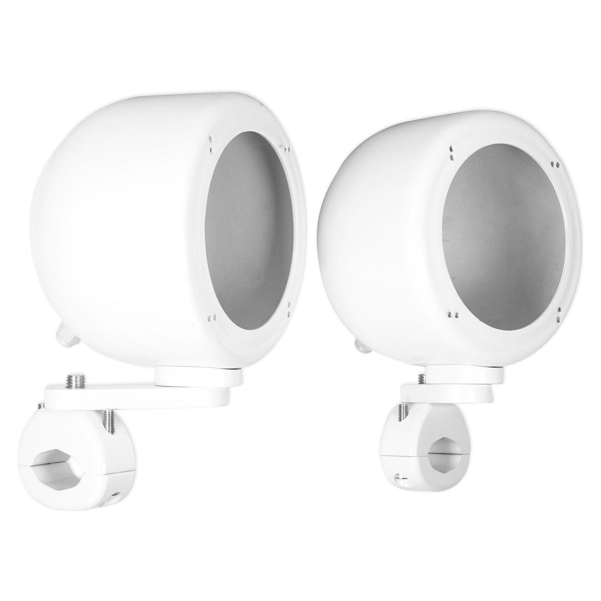 (4) White 4" 200W Rollbar Roll Cage Tower Speakers For ATV/UTV/Cart