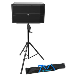 Mackie DRM12A-P 12" 2000 Watt Passive DJ PA Speaker+Crank-Up Speaker Stand
