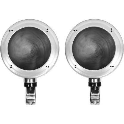 MS40B Black 4" Marine Speakers 2-Pack + MAC40S Chrome Pods Bundle