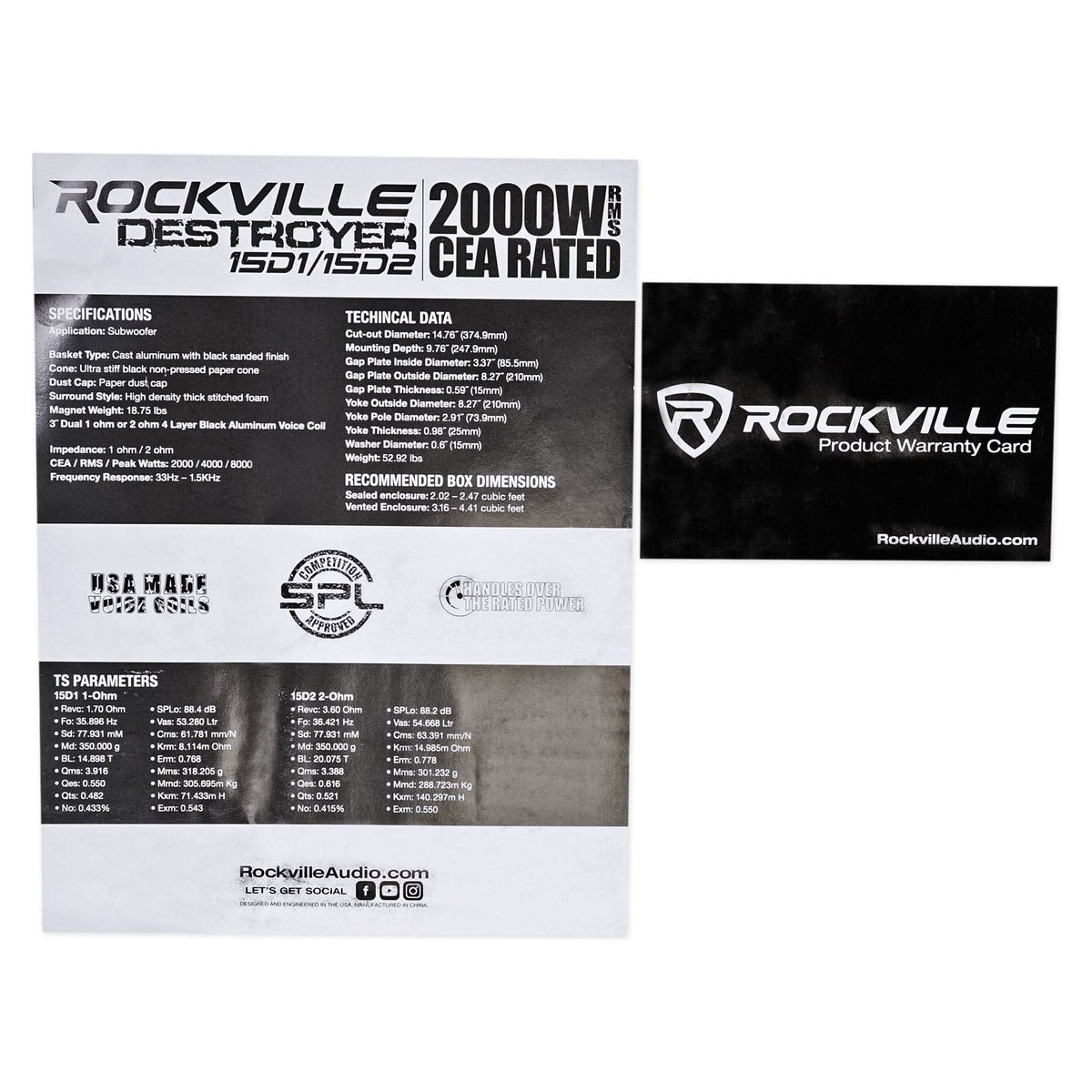 Destroyer 15 2-Pack + dBcomp5 Competition Amplifier Bundle