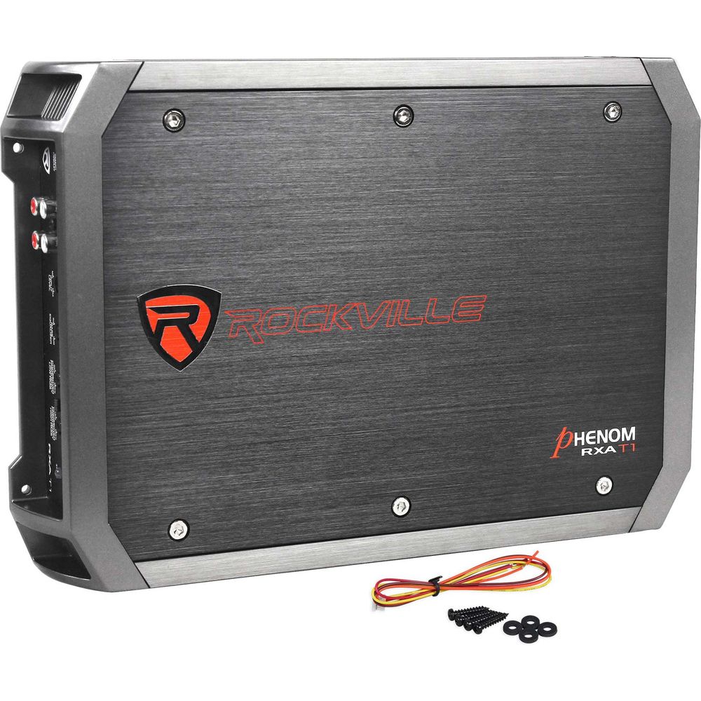 Rockville K5 W10K5S4 10" 1200 Watt 4 Ohm Car Audio Subwoofer+Amplifier+Amp Kit