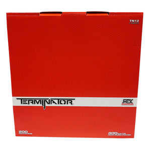 (2) MTX Terminator TN12-04 12” 800w Car Audio Subwoofers+Mono Amplifier+Amp Kit