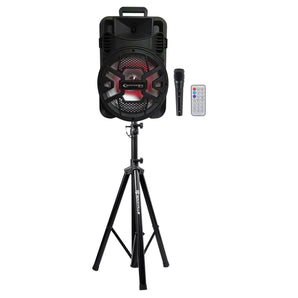Technical Pro 12 Rechargeable Karaoke Machine System w/Bluetooth Bundle with Mic & Stand