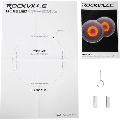 RPA60BT 4-Pack + HC65‑LED White In‑Ceiling Speakers Bundle
